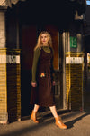 Princess Highway - Pumpkin Embroidered Cord Dress - chocolate