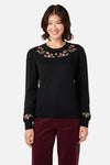 Princess Highway - Winona Flower Emb Jumper - black