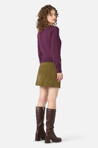 Princess Highway - Winona Flower Emb Cardigan - plum