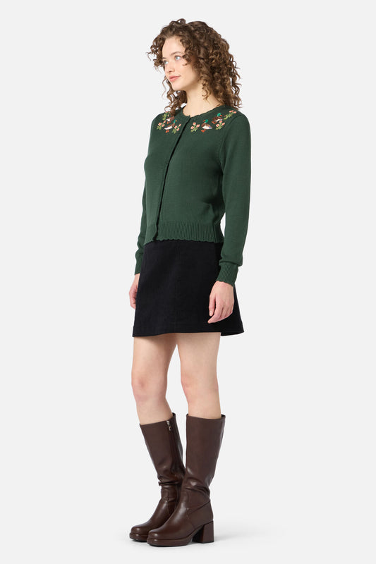 Princess Highway - Sweet Ducks Emb Cardigan - green