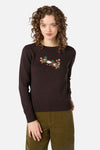 Princess Highway - Sweet Ducks Emb Jumper - chocolate