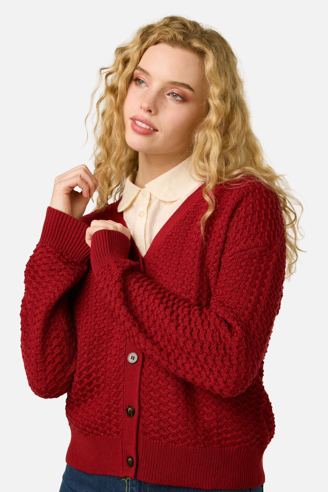 Princess Highway - Bobbie Knit Cardigan - red