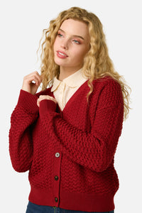 Princess Highway - Bobbie Knit Cardigan - red