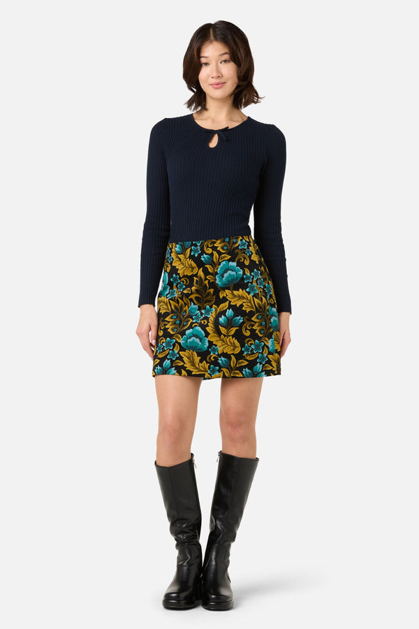 Princess Highway - Anna Bow Knit Top - navy