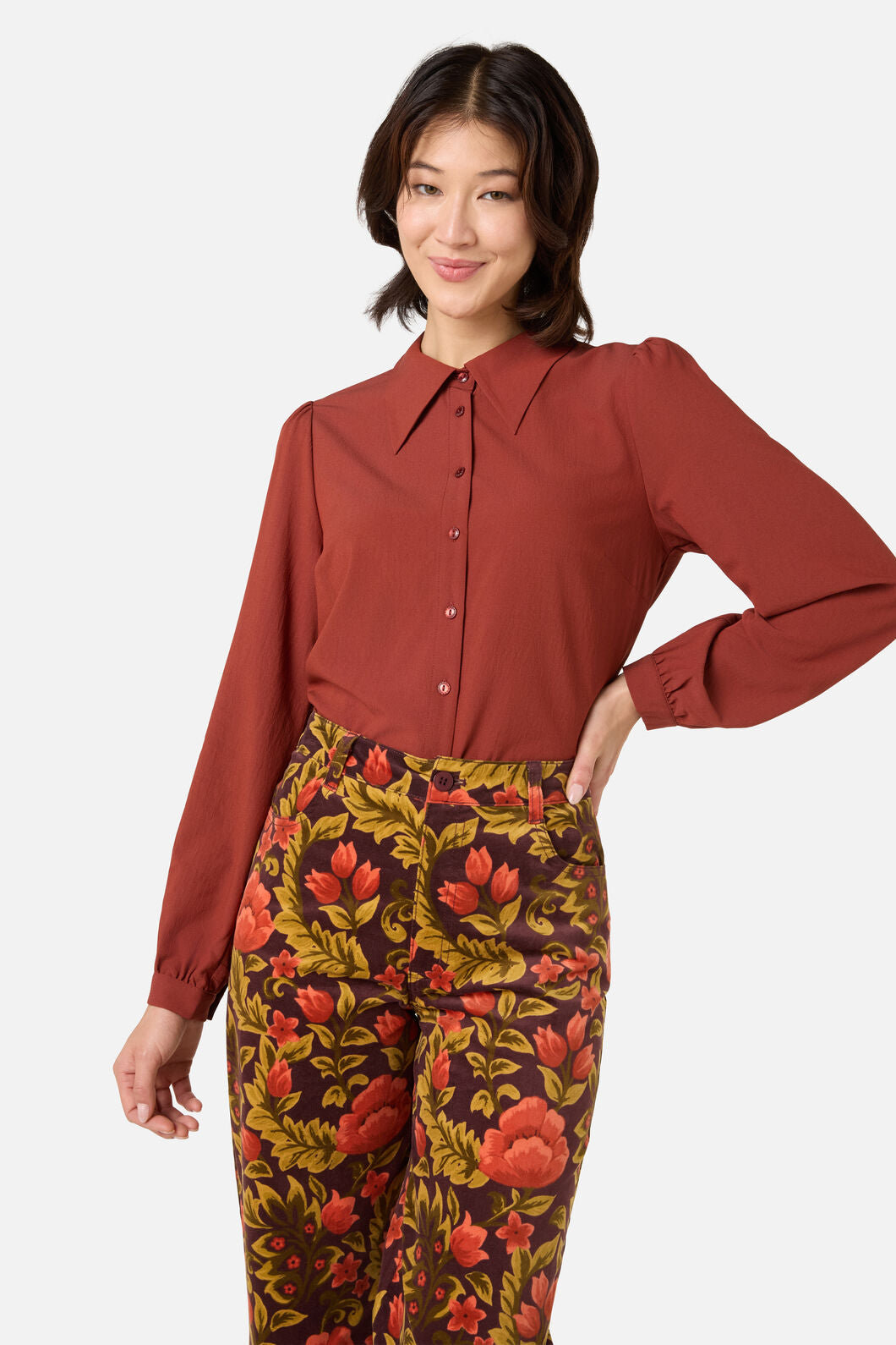 Princess Highway - Nora Blouse - henna