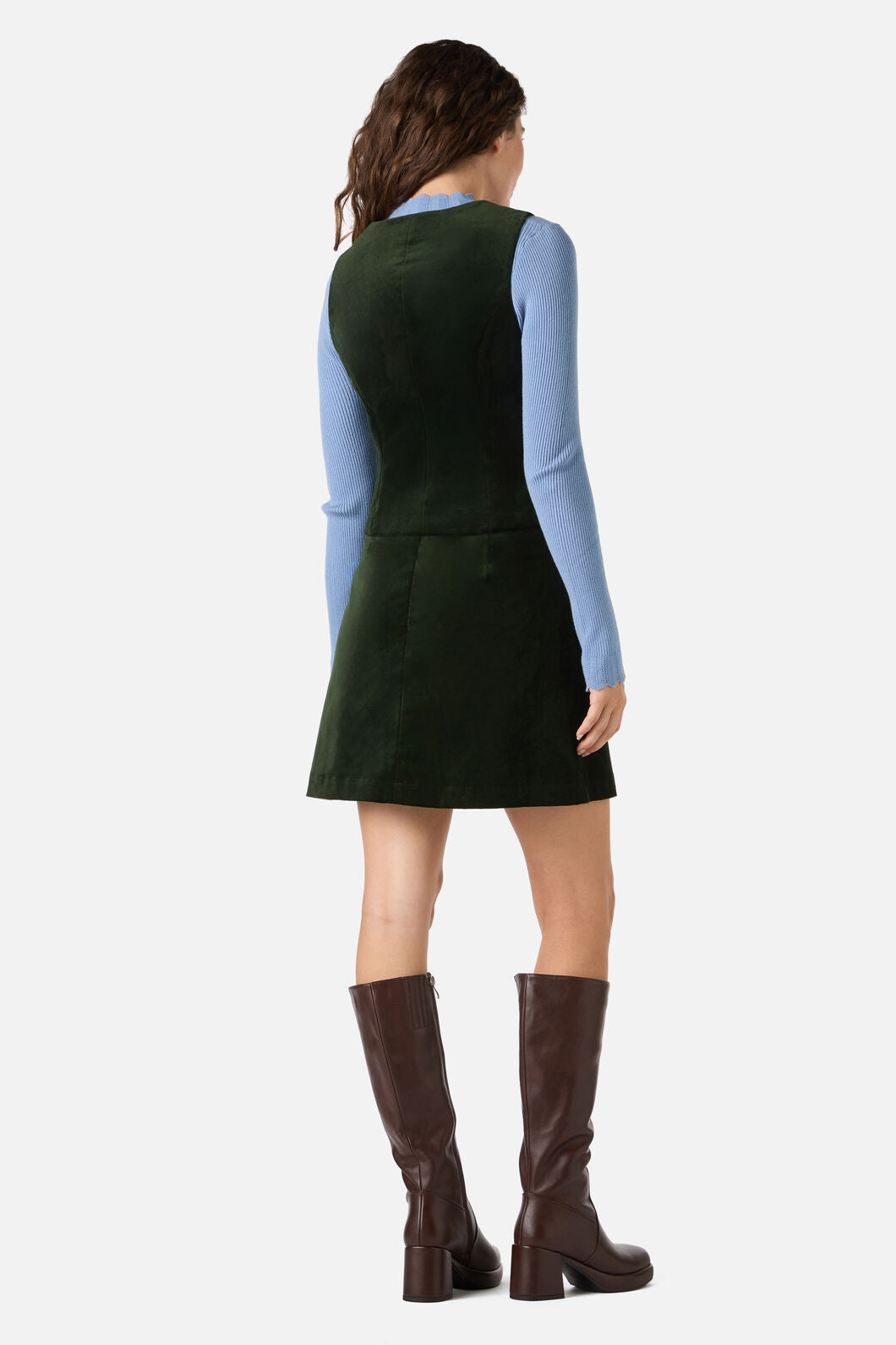 Princess Highway - Rachel Velvet Vest - olive-green