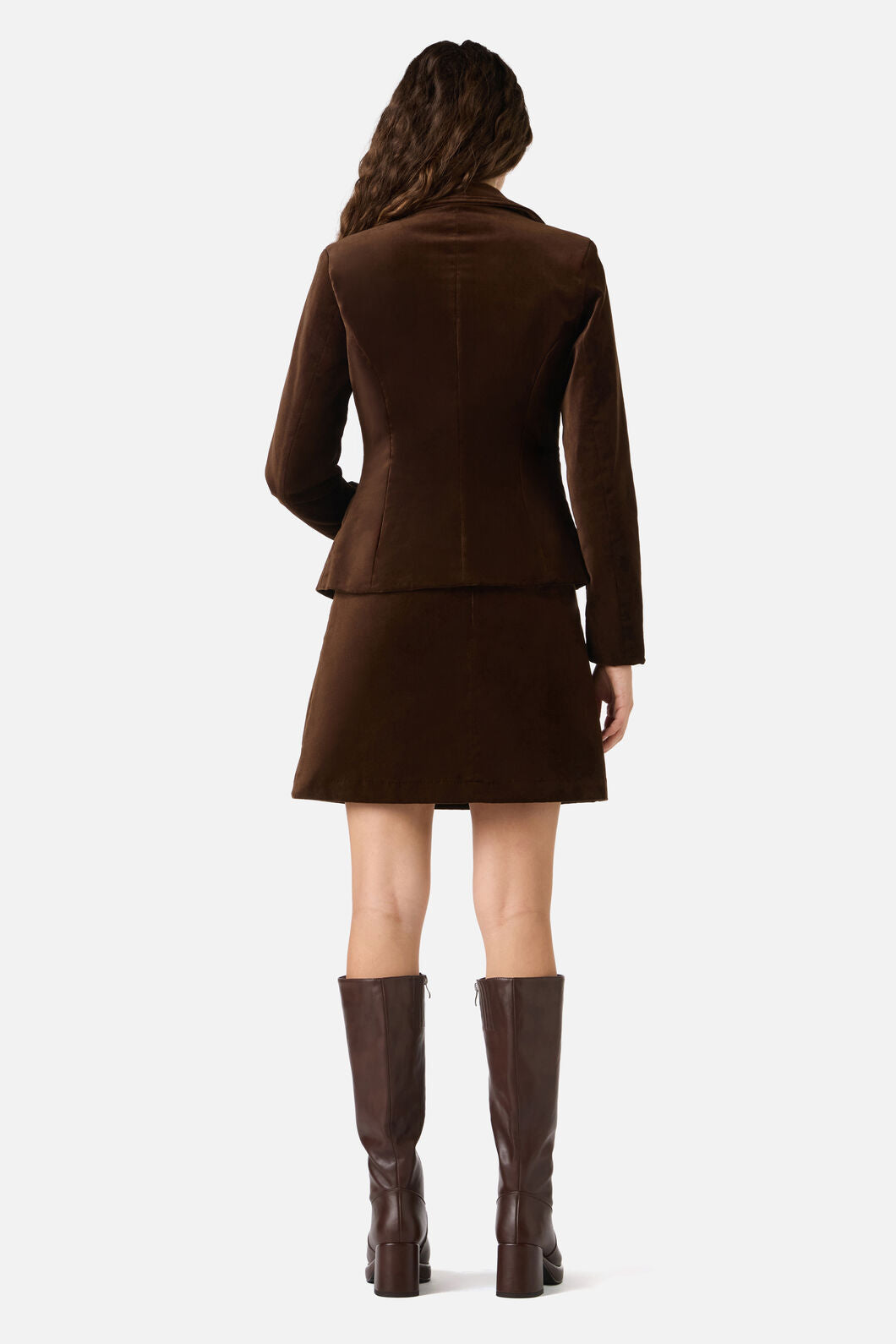 Princess Highway - Rachel Velvet Blazer - chocolate