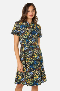 Princess Highway - Iris Ditsy Tea Dress - blue