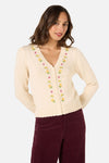 Princess Highway - Iris Embroidered Cardigan - cream