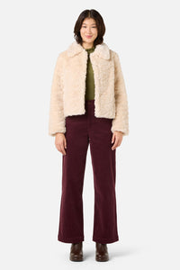 Princess Highway - Penelope Faux Fur Jacket - cream
