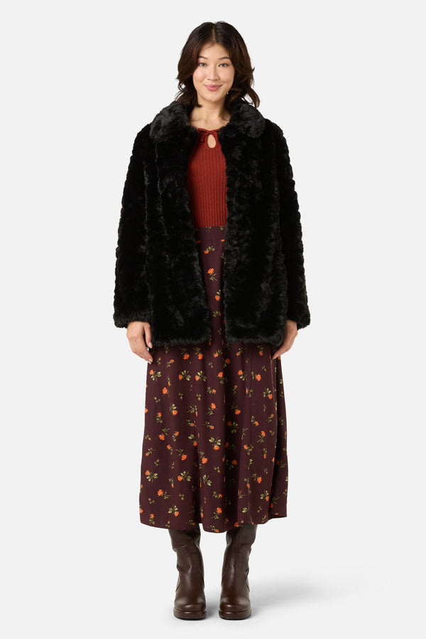 Princess Highway - Belinda Fur Coat - black