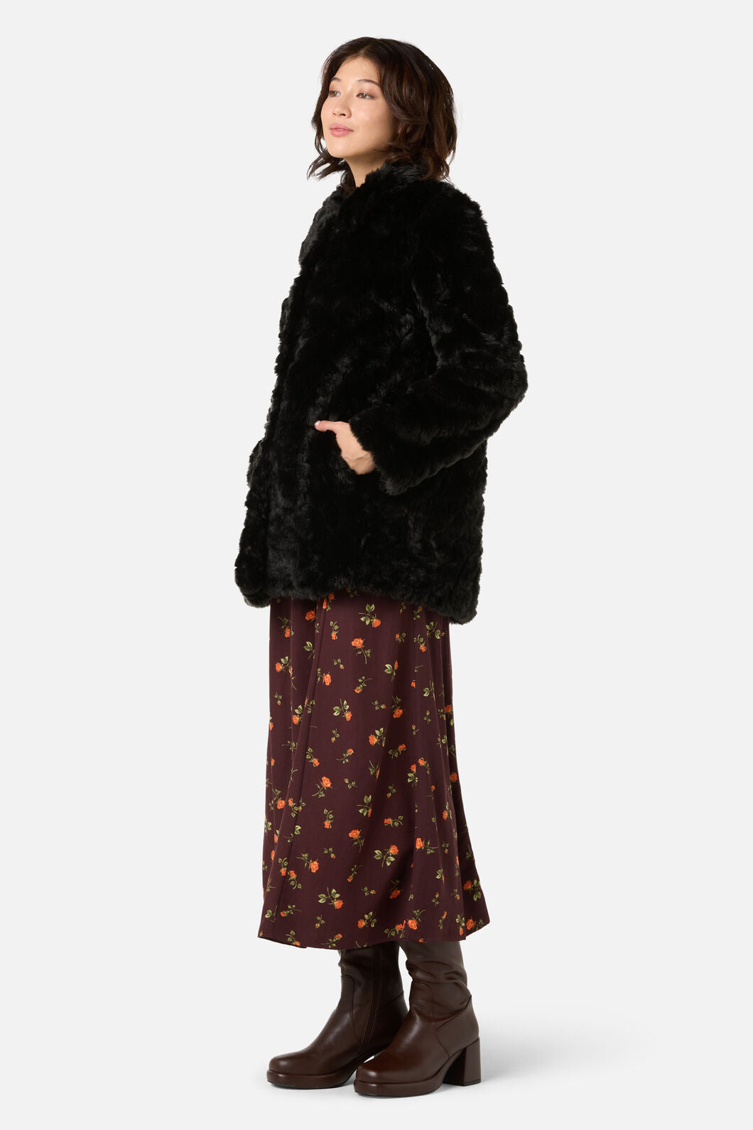 Princess Highway - Belinda Fur Coat - black