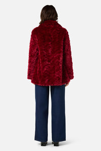 Princess Highway - Belinda Fur Coat - red