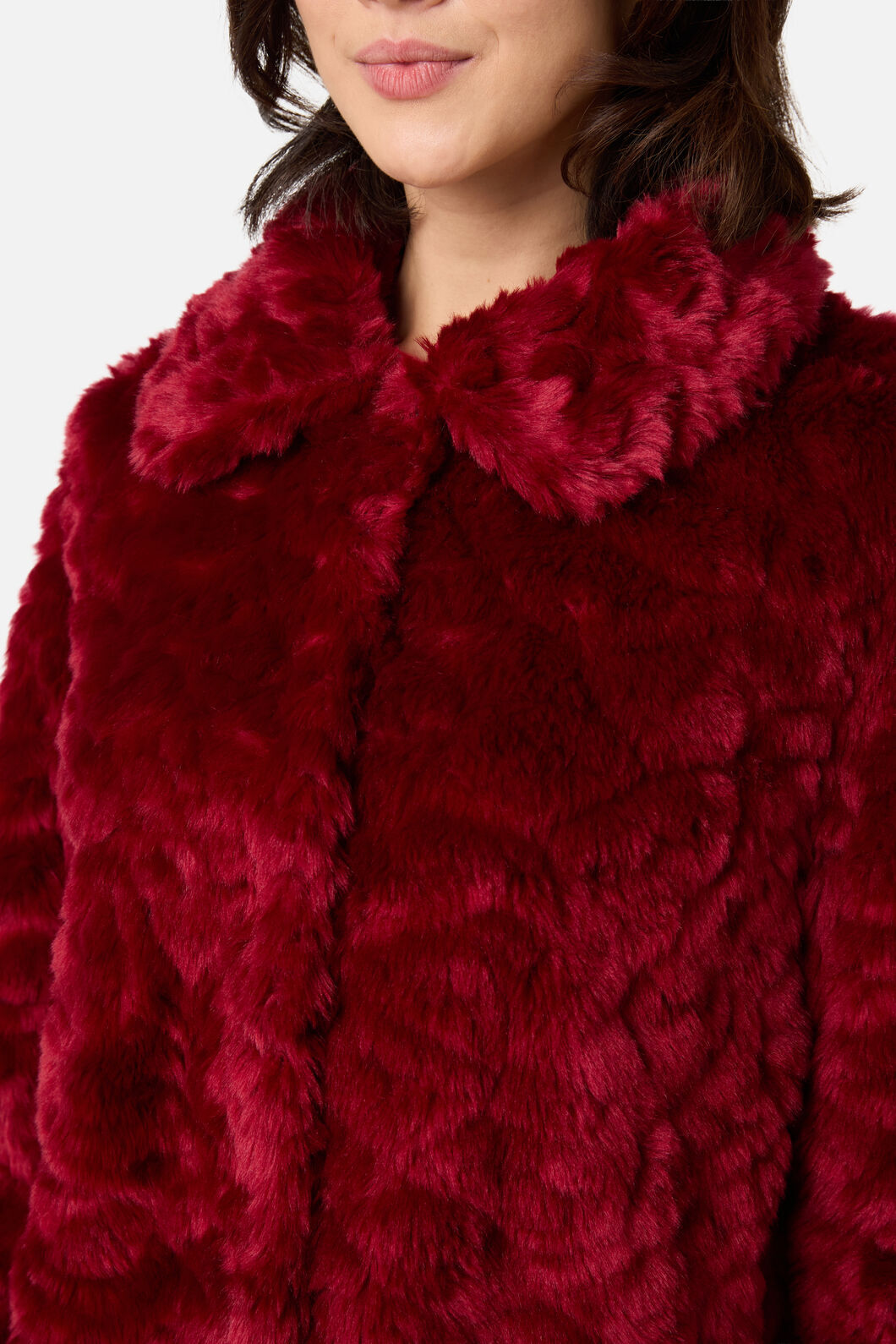 Princess Highway - Belinda Fur Coat - red