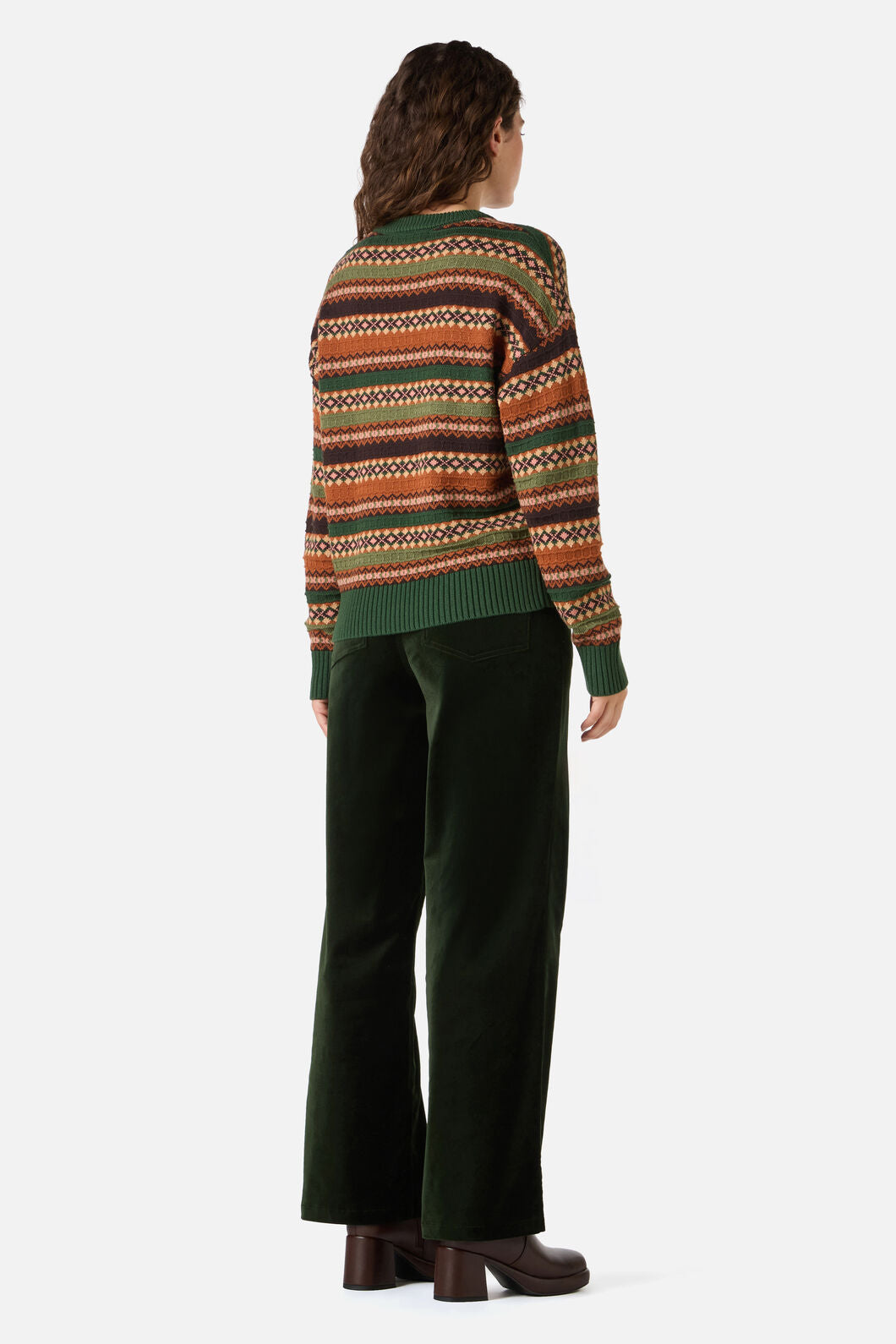 Princess Highway - Fairisle Knit Jumper - green