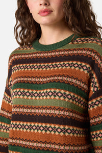 Princess Highway - Fairisle Knit Jumper - green