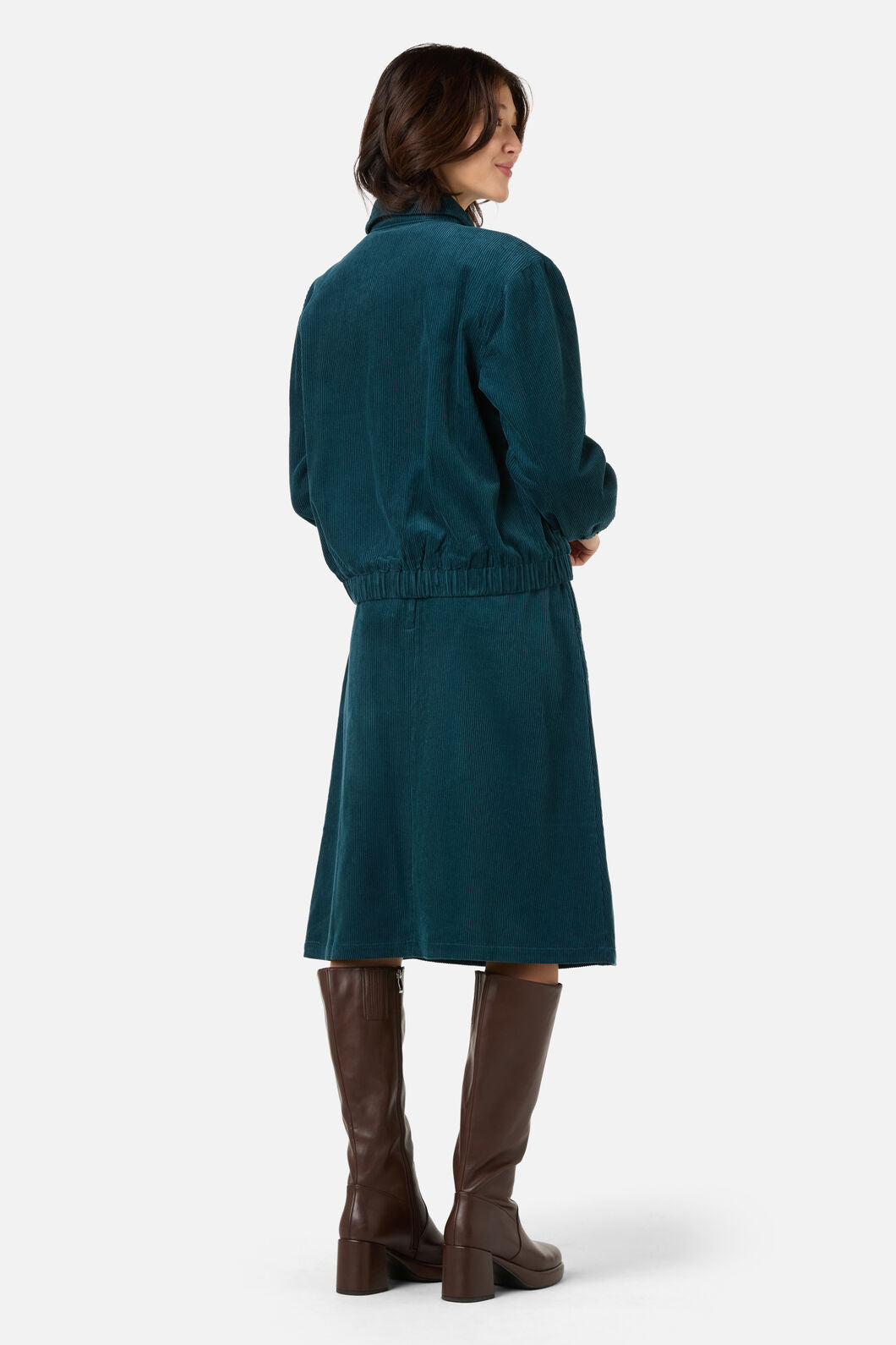 Princess Highway - Jamie Cord Bomber Jacket - teal