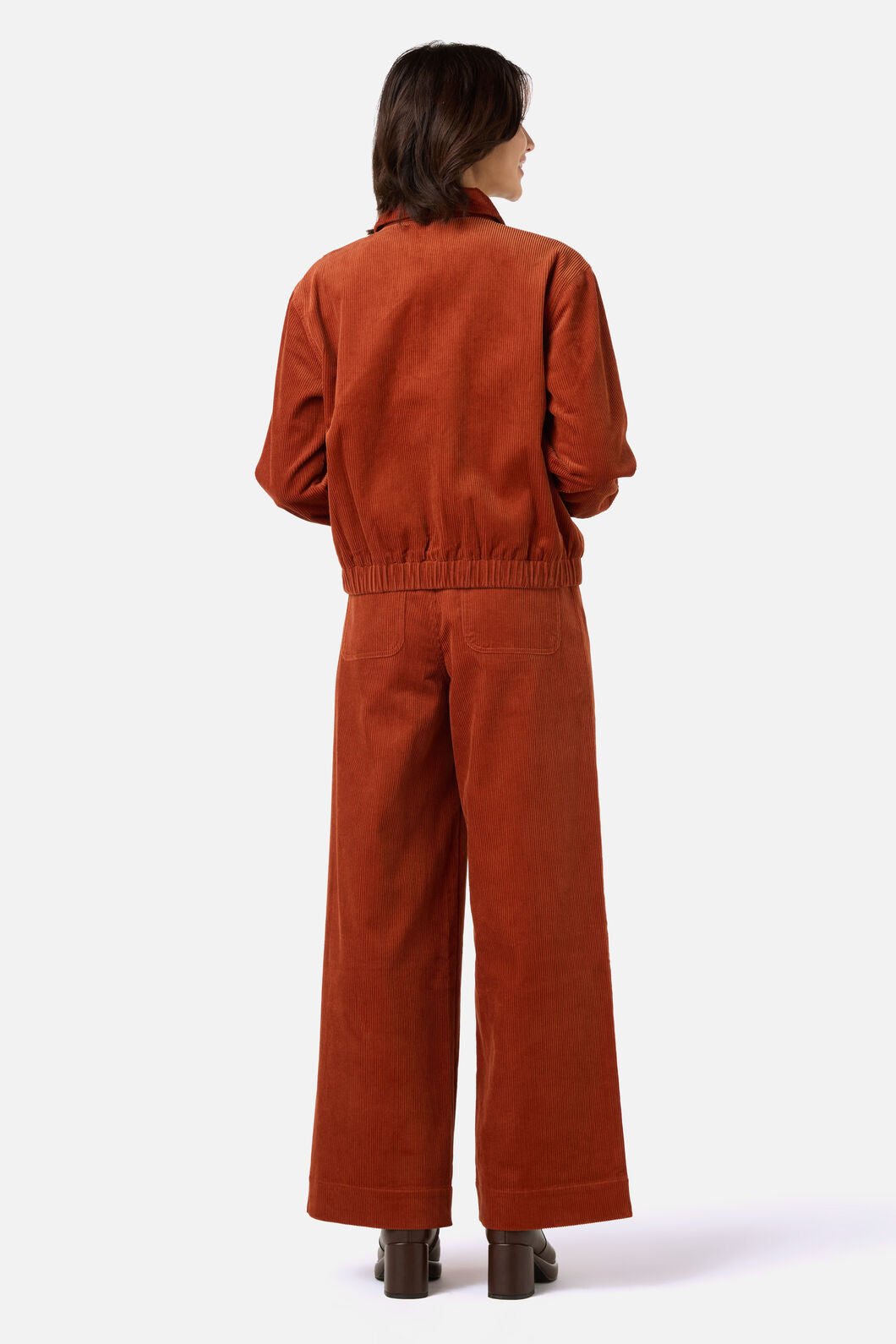 Princess Highway - Jamie Cord Bomber Jacket - rust
