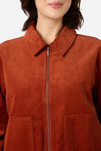 Princess Highway - Jamie Cord Bomber Jacket - rust