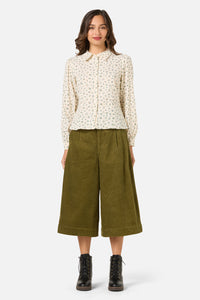 Princess Highway - Lani Ditsy Long Sleeve Blouse - blue