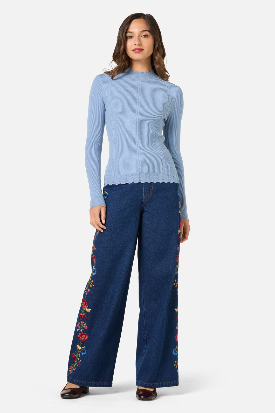 Princess Highway - Sophie Long Sleeve Knit Top - blue
