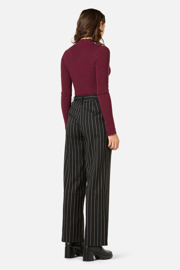 Princess Highway - Sophie Long Sleeve Knit Top - plum