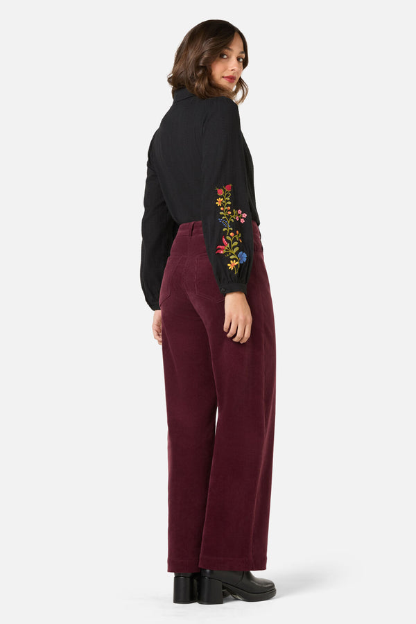 Princess Highway - Joelle Embroidered Blouse - black