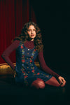 Princess Highway - Joelle Embroidered Pinafore - blue-denim