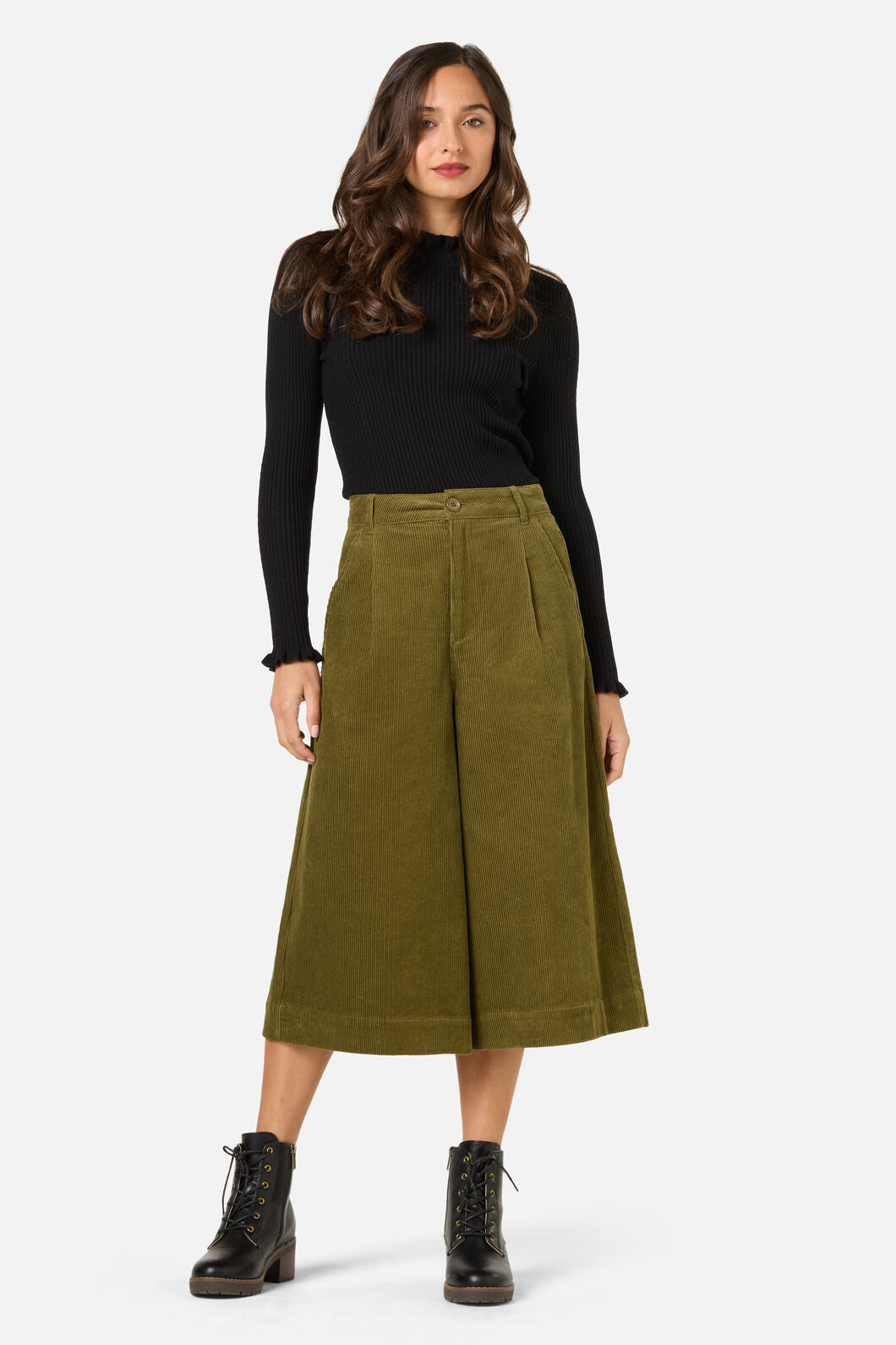 Princess Highway - Adeline Cord Culotte - green