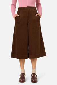 Princess Highway - Adeline Cord Culotte - chocolate