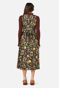Princess Highway - Midnight Garden Midi Dress - chocolate