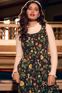 Princess Highway - Midnight Garden Midi Dress - chocolate