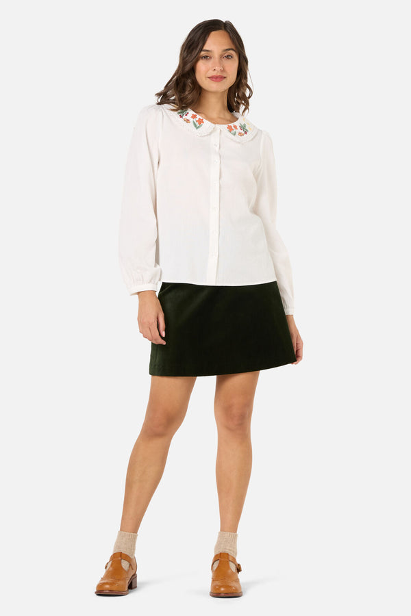 Princess Highway - Midnight Garden Emb Blouse - cream