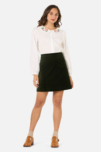 Princess Highway - Midnight Garden Emb Blouse - cream