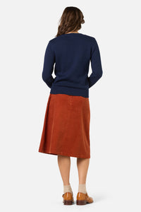 Princess Highway - Midnight Garden Emb Jumper - navy