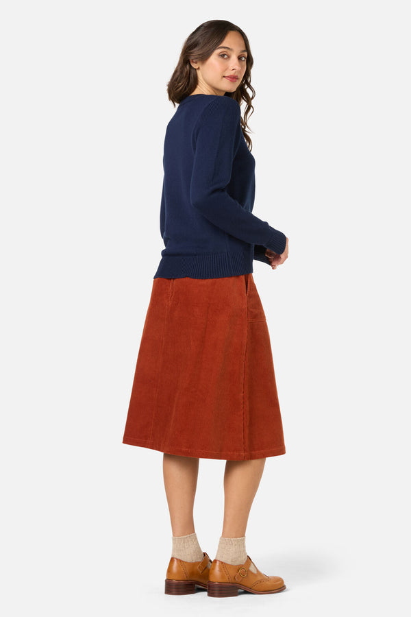 Princess Highway - Midnight Garden Emb Jumper - navy