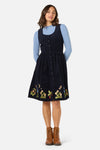 Princess Highway - Midnight Garden Emb Cord Dress - navy