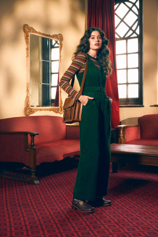 Princess Highway - Robyn Cord Jumpsuit - green