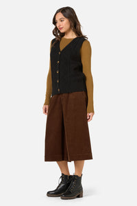 Princess Highway - Milena Cable Knit Vest - black