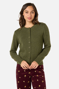 Princess Highway - Jodie Wool Blend Cardigan - olive-green