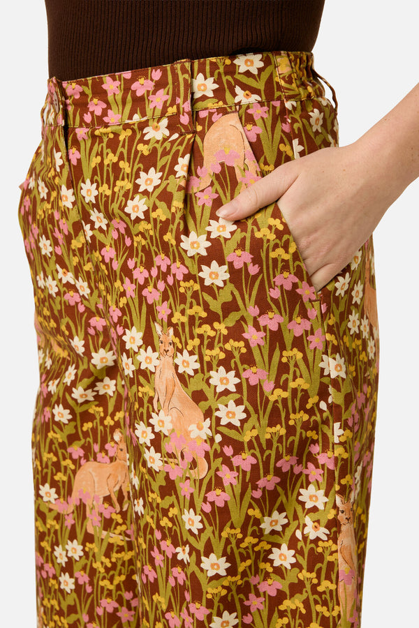 Princess Highway - Kangaroo & Flora Culotte - rust