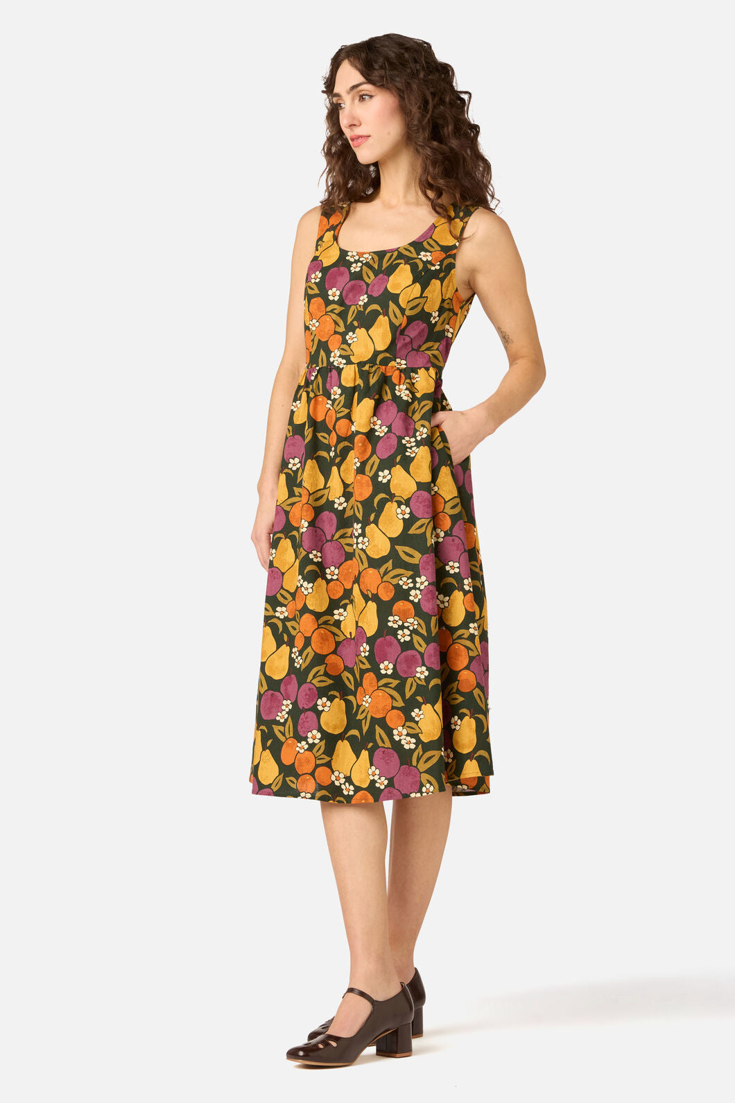 Princess Highway - Fancy Fruit Midi Dress - green
