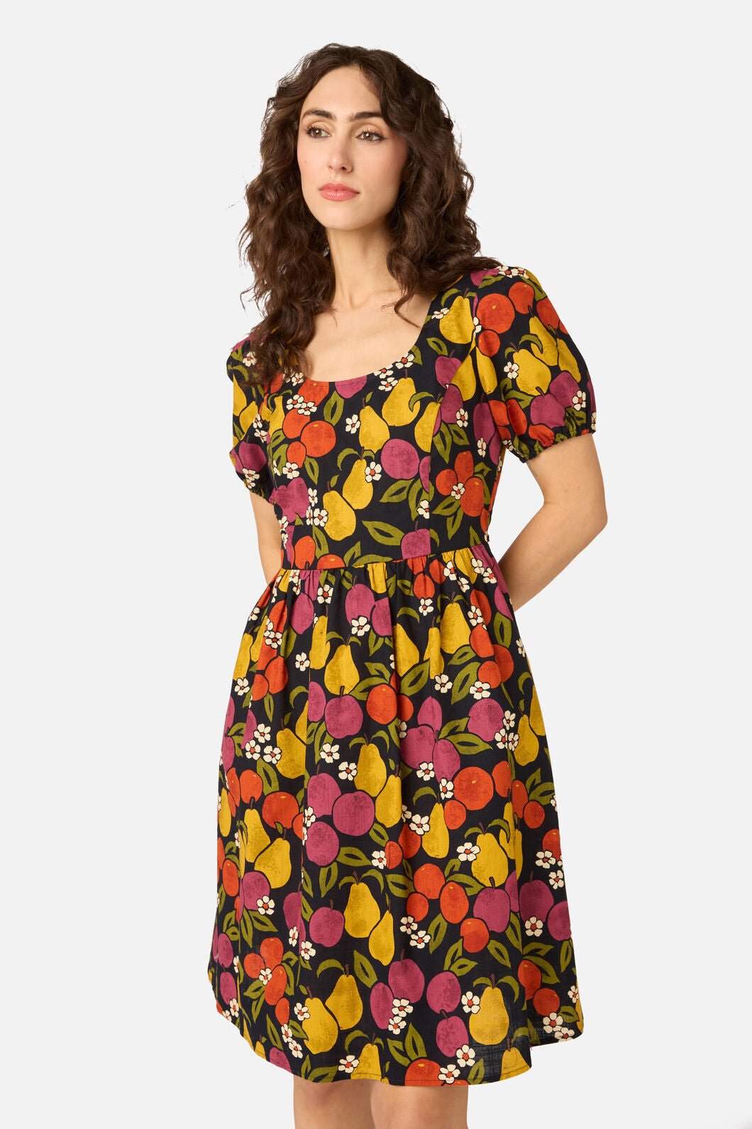 Princess Highway - Fancy Fruit Mini Dress - navy