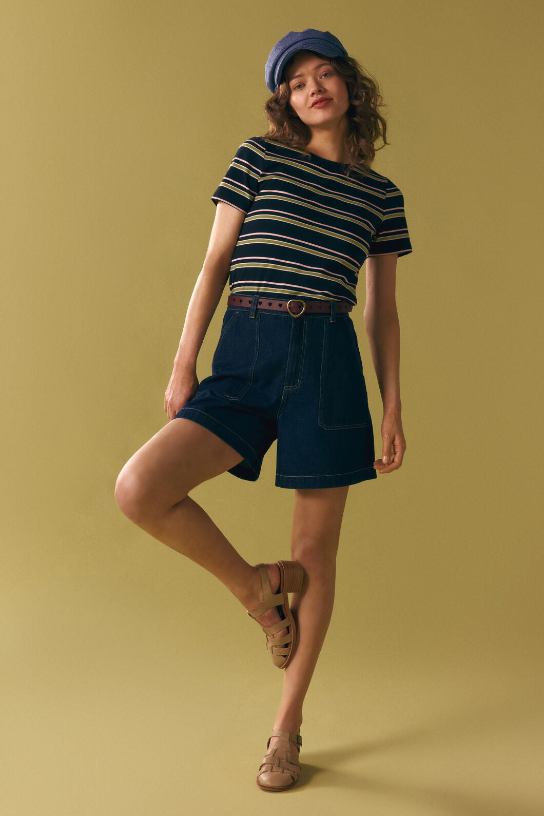 Princess Highway - Luxe Stripe Tee - navy