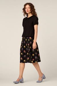 Princess Highway - Lorelei Sweet Broderie Blouse - black
