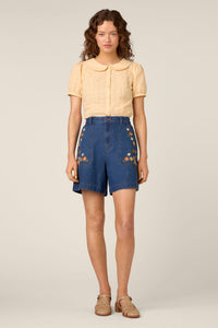 Princess Highway - Lorelei Sweet Broderie Blouse - buttercream