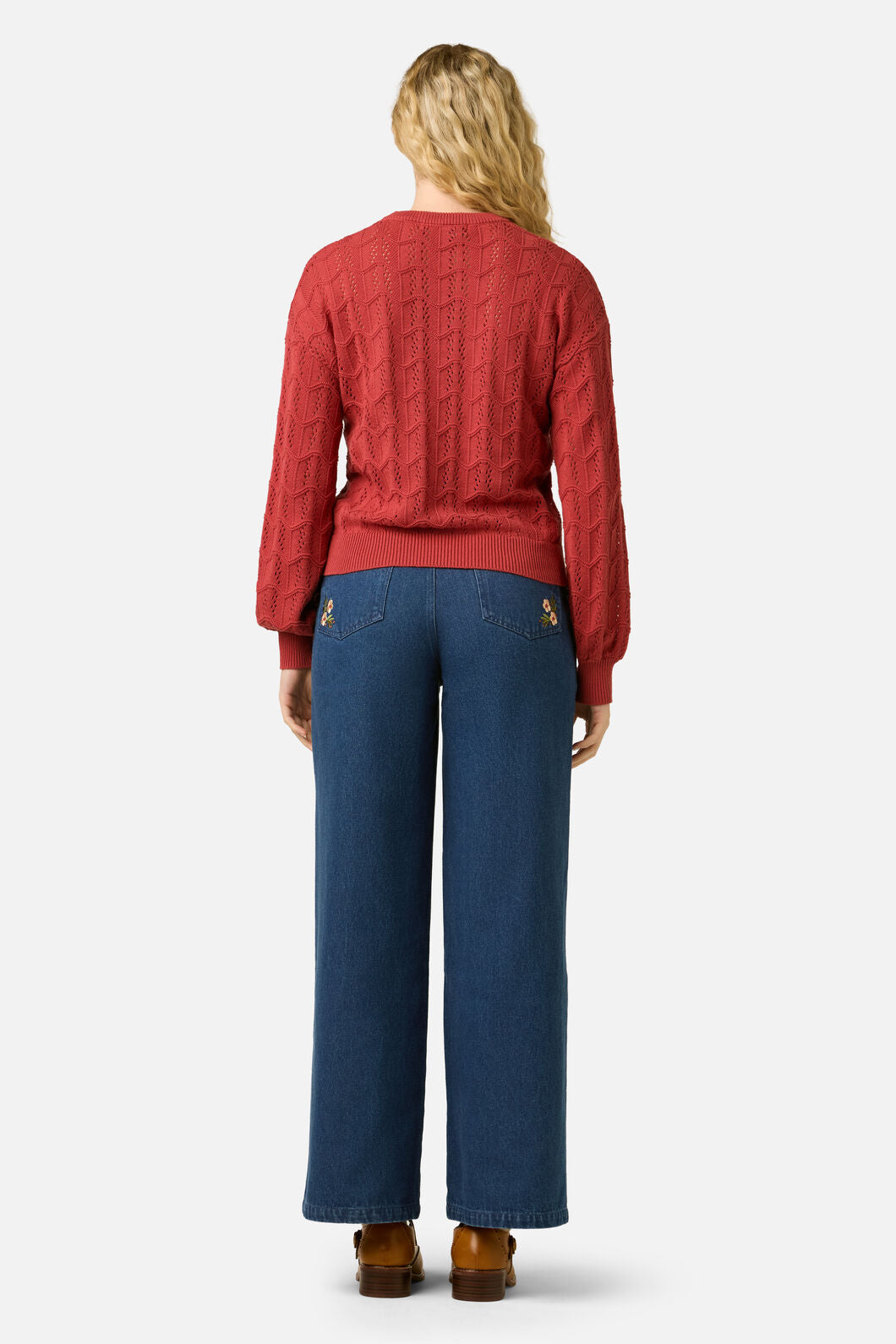 Princess Highway - Gracey Wave Knit Jumper - rose