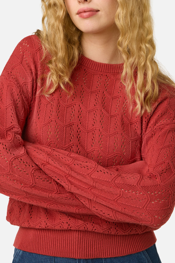 Princess Highway - Gracey Wave Knit Jumper - rose