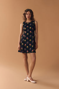 Princess Highway - Meika 90s Flower Mini Dress - black