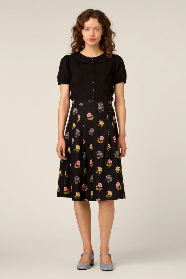 Princess Highway - Meika 90S Flower Skirt - black